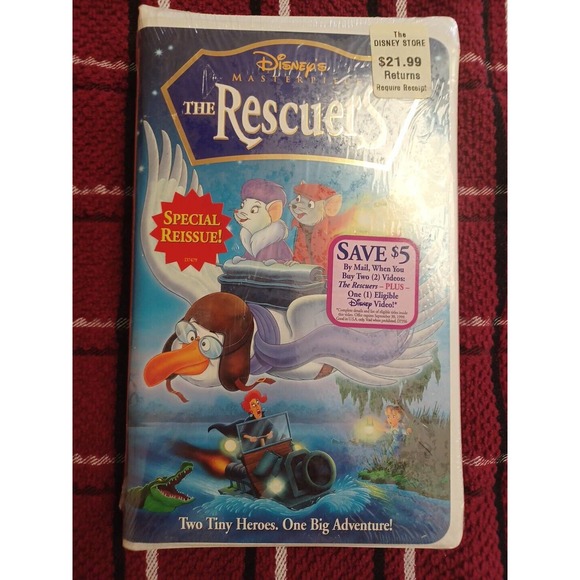 Walt Disney's The Rescuers Movie VHS Masterpiece Collection New Sealed Clamshell - Picture 1 of 3